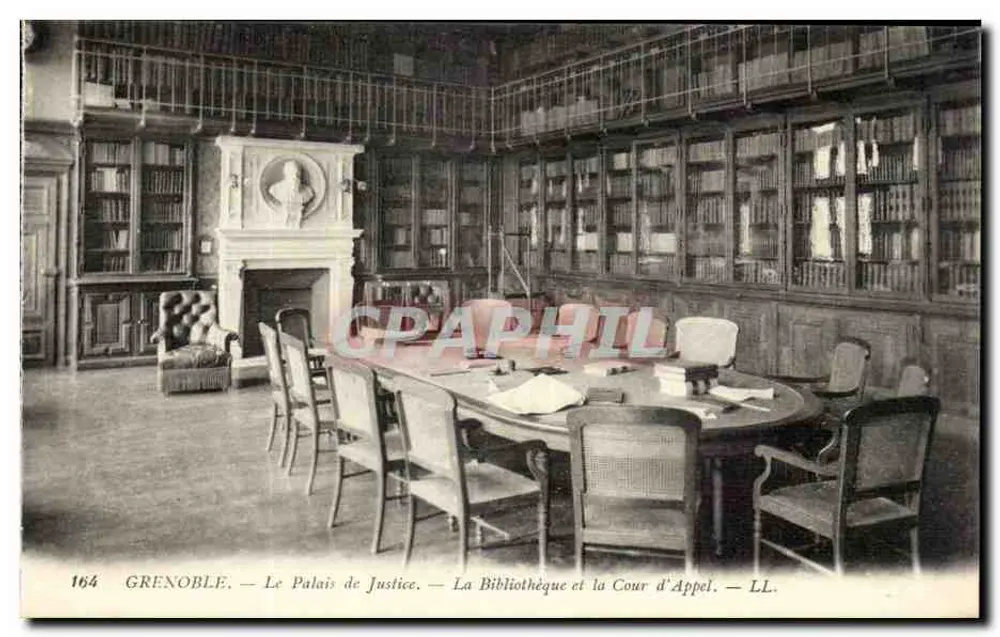 Grenoble — Das Palast der Justiz — Die Bibliothek und das Berufungsgericht — LL. - Vorderseite