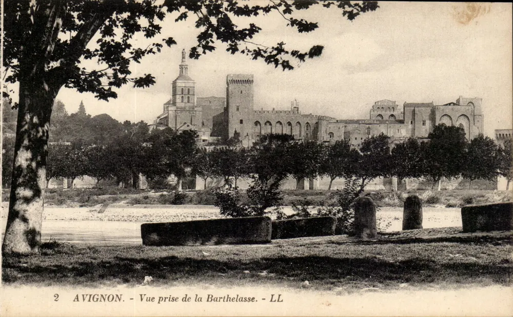 Avignon - Vista tirada da Barthelasse — LL, n°2 - Frente