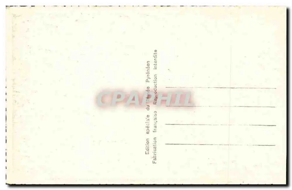 Lourdes — Château-Fort — Miniaturreproduktion pyrenäischer Häuser — Rella, n°3343 - Rückseite