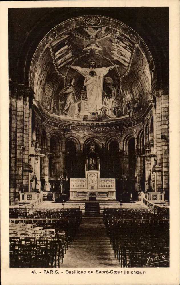 Paris - Basílica do Sagrado Coração (o coro) — Lader, n°41 - Frente
