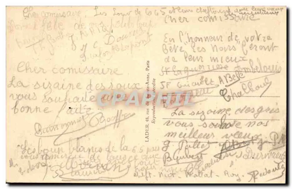 Paris - Basílica do Sagrado Coração (o coro) — Lader, n°41 - Verso