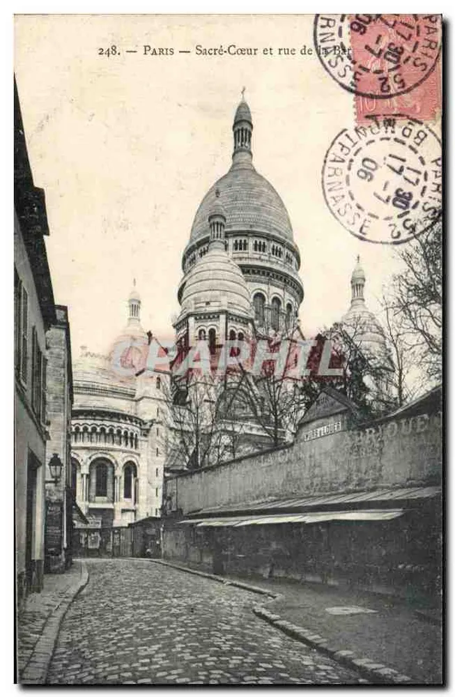 Paris — Sacré-Cœur et rue de la Bienfaisance — P. Marmuse, n°248 - Recto