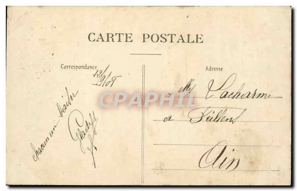 Paris — A Sorbonne (Fachada Rue Saint-Jacques) — P. Mormuse Paris, n° 286 - Verso