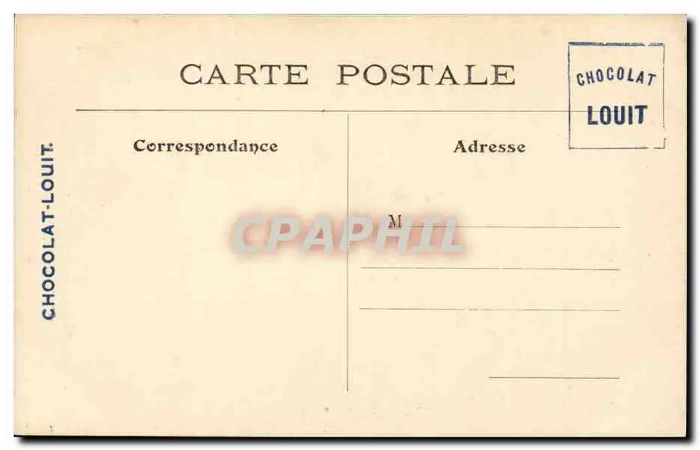 Paris — A Sorbonne — L. J. & Cie, Angoulême-Paris - Verso