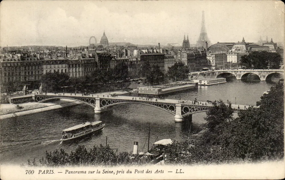 Parigi — Panorama sulla Senna, preso dal Ponte degli Arti — LL. — n° 700 - Recto