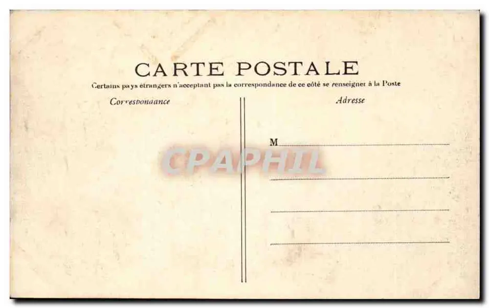 Paris — Square du Temple und das Rathaus des 3. Arrondissements — C. M. n°191 - Rückseite