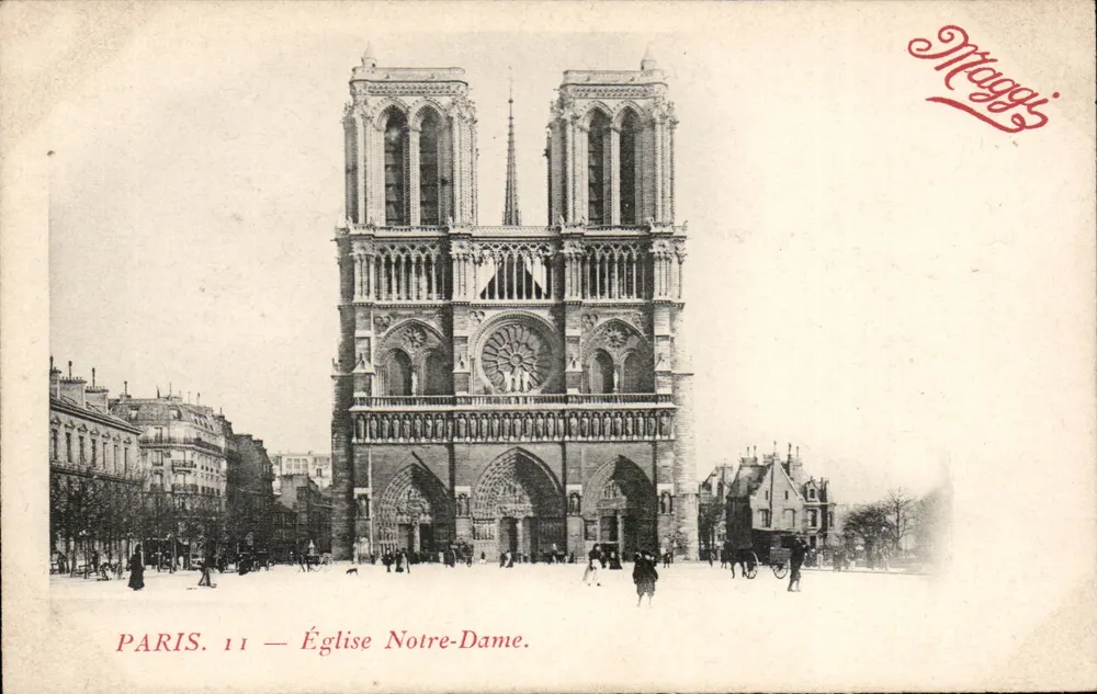 Paris. 11 — Notre-Dame Church — Maggi's - Front