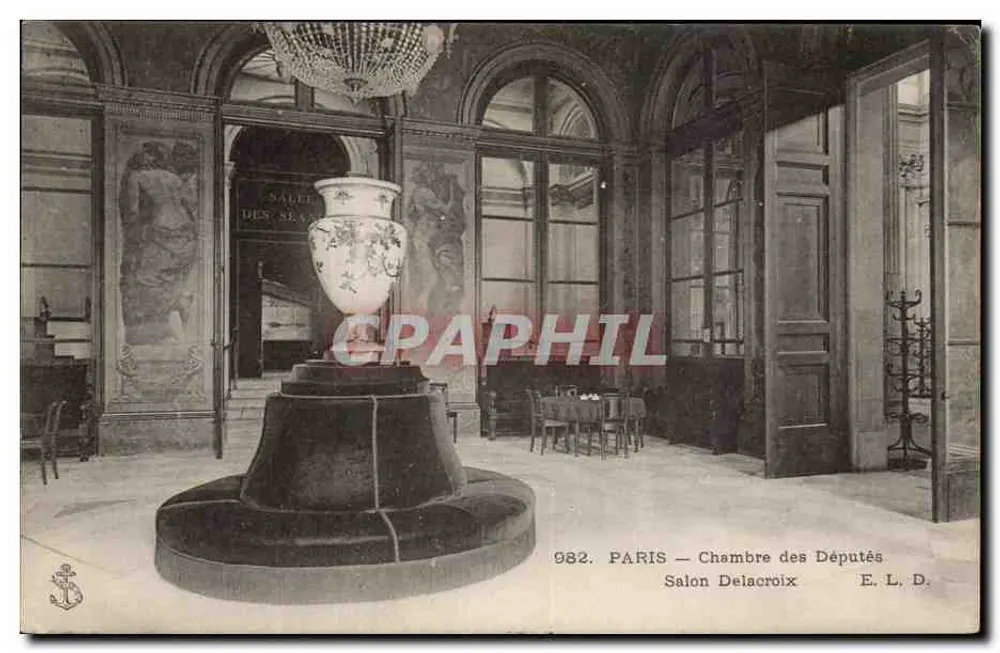 Paris — Chambre des Députés — Salon Delacroix — E. L. D. n° 982 - Recto