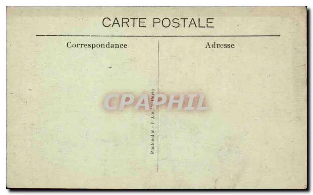 Paris — La Rue Soufflot und der Panthéon — Photocolor L'Abellin Paris n°35 - Rückseite