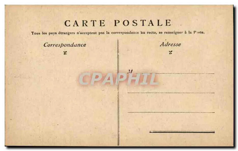 Paris — A Coluna Vendôme — Editor não identificado, número de série não visível - Verso