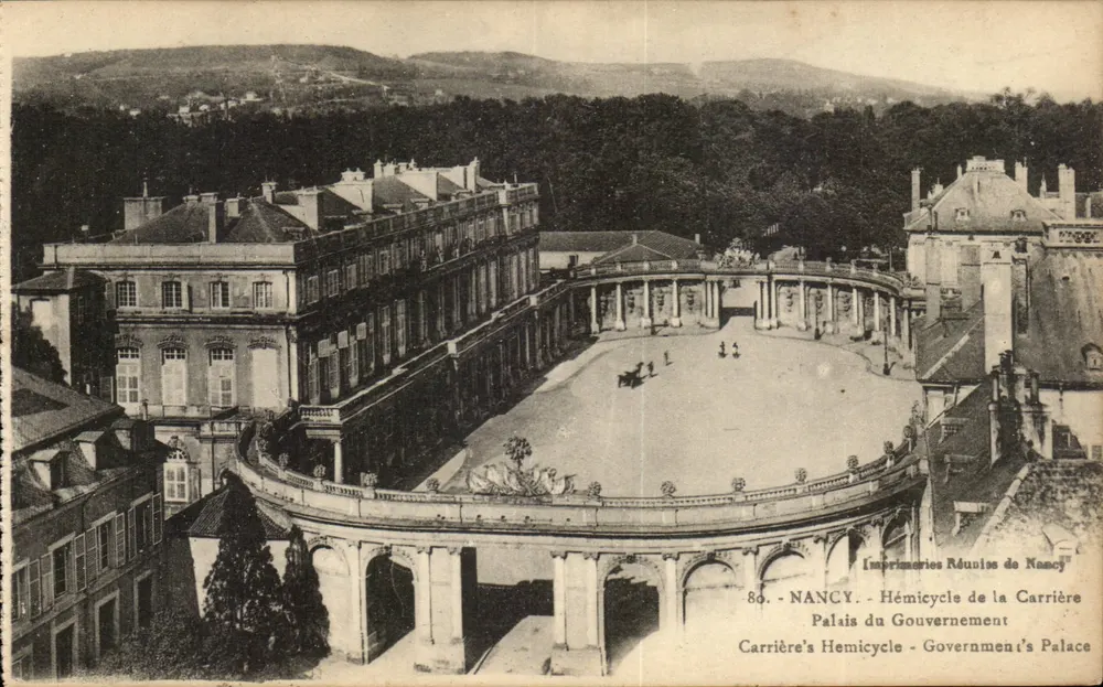 Nancy - Hémicycle de la Carrière - Palais du Gouvernement - Vorderseite