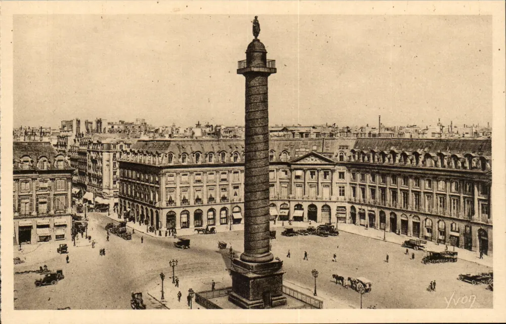 Place Vendôme — Coluna Vendôme — Éditions d'Art Yvon - Frente