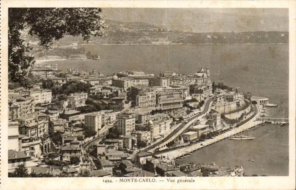 Monte-Carlo — Vista geral — Editor La Cigogne, Nice - Frente