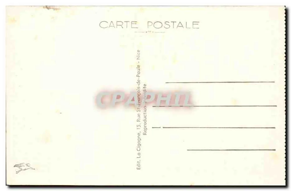 Monte-Carlo — Vista geral — Editor La Cigogne, Nice - Verso