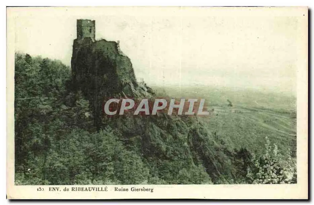 Ruine Giersberg — Env. de Ribeauvillé — CP A. NAC, Strasbourg - Recto