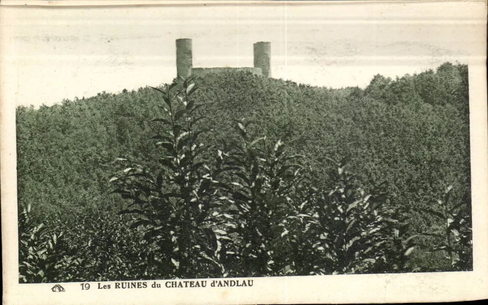The RUINS of the CHATEAU d'ANDLAU — series 19 — publisher not visible - Front