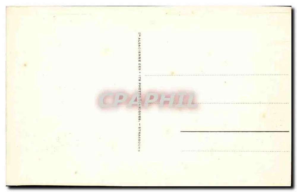 Ruínas de Spesbourg — editor: Cie Albacienne des Arts Photographiques, Strasbourg — n° de série 132 - Verso