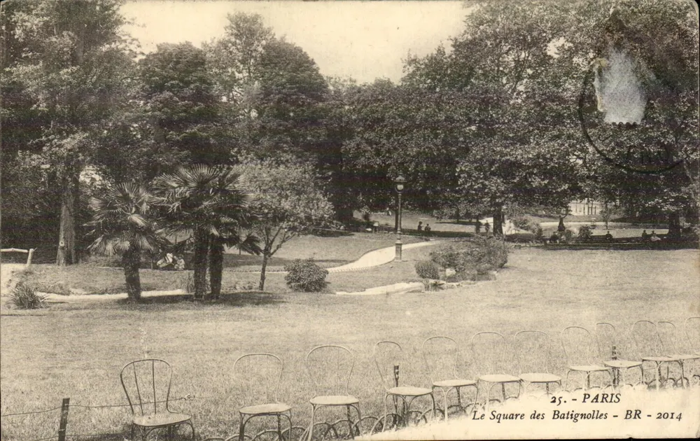 O Square des Batignolles — Paris — editor desconhecido, n° 25 - Frente