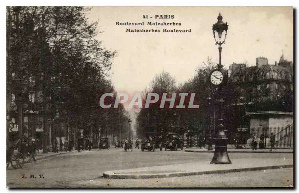 Boulevard Malesherbes — Paris — J. M. T. - Frente