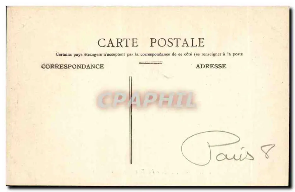 Parigi — La Rue Royale e la Madeleine — C. J. 130 - Verso