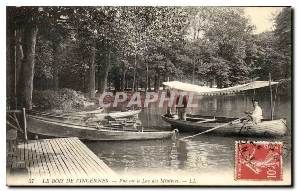 Der Bois de Vincennes — Blick auf den Lac des Minimes — LL. Nr. 57 - Vorderseite