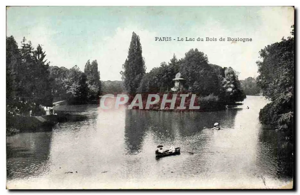 PARIS - Le Lac du Bois de Boulogne — éditeur non identifié, n° de série non visible - Recto