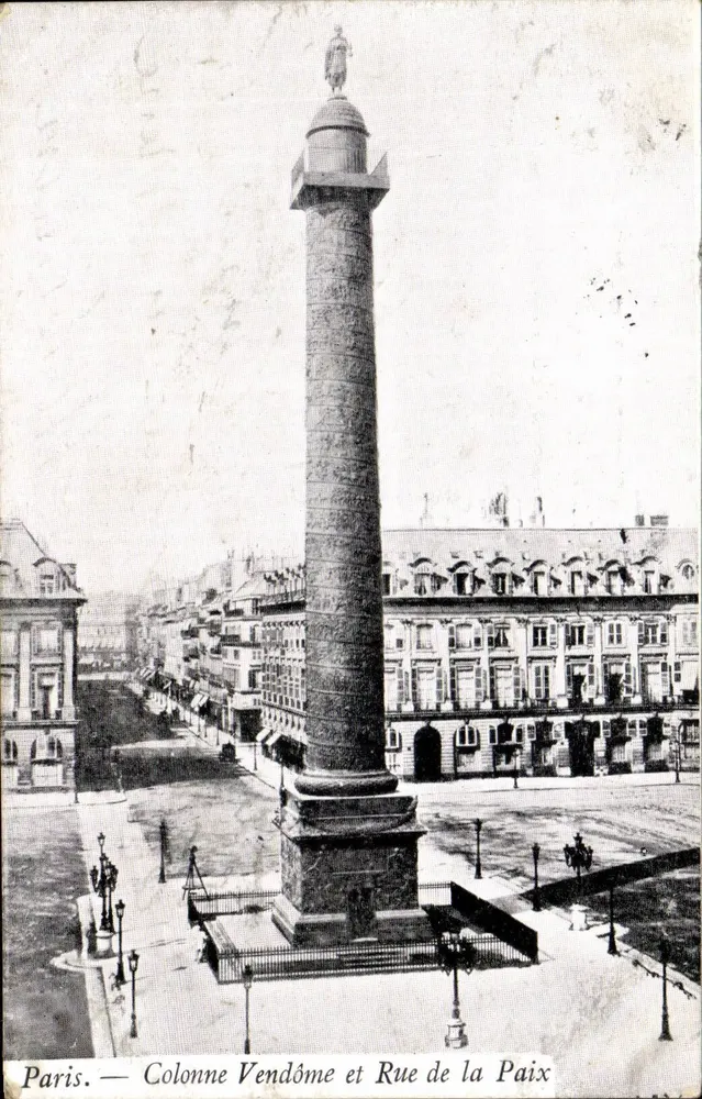 Paris — Colonne Vendôme et Rue de la Paix — éditeur inconnu - Recto