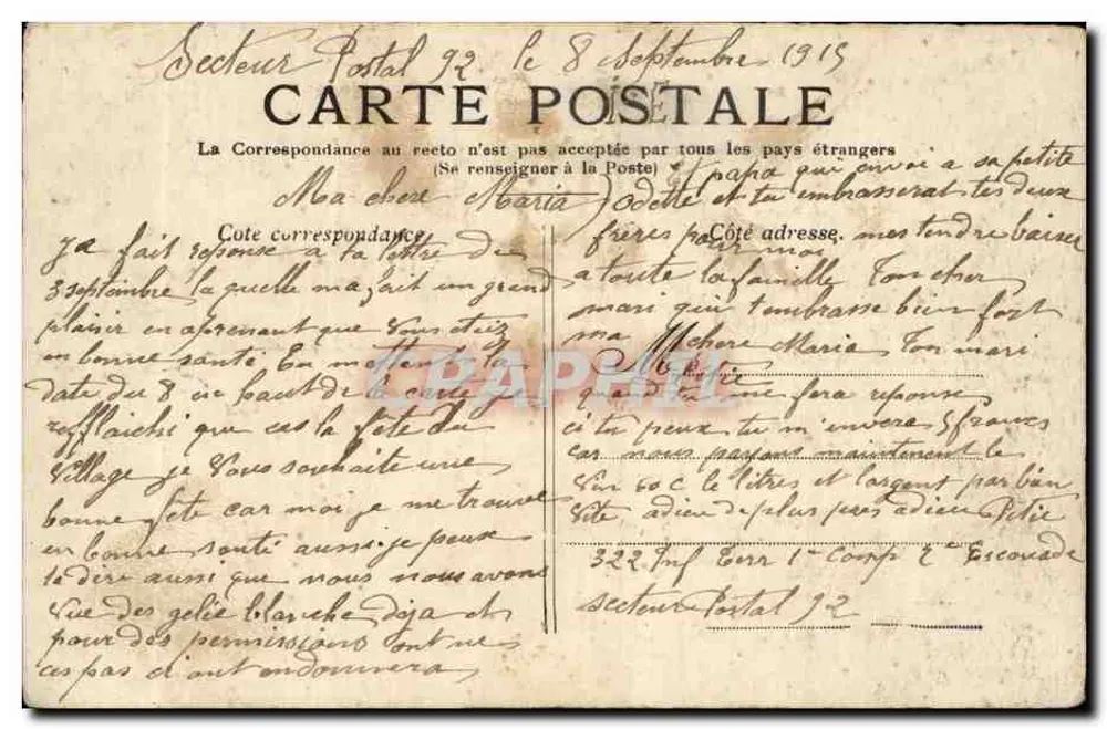 Paris — A Praça da Bastilha — Coluna da Bastilha - Verso