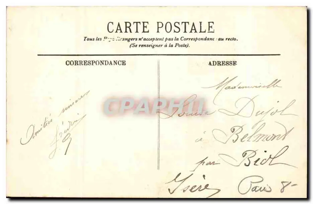 Paris (VIIIe) — A Praça da Concórdia — LL. - Verso