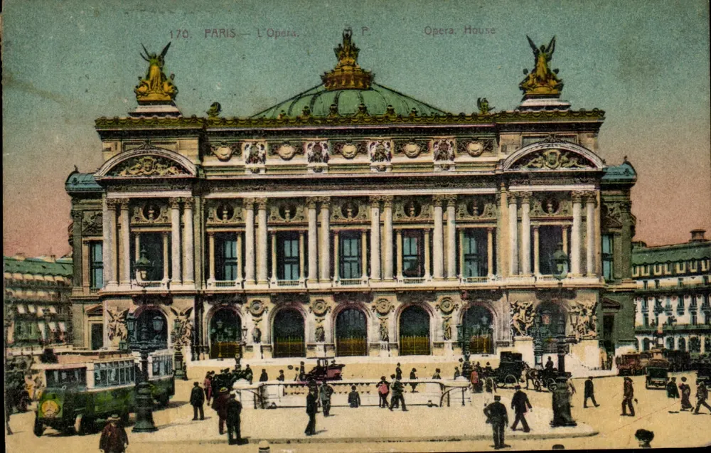 PARIS — A Ópera — J.P. Opera House — n°170 - Frente