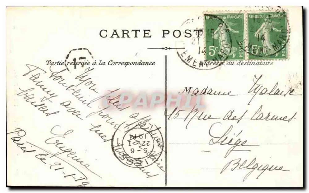 Paris — Notre-Dame — D.L. n°22 - Verso