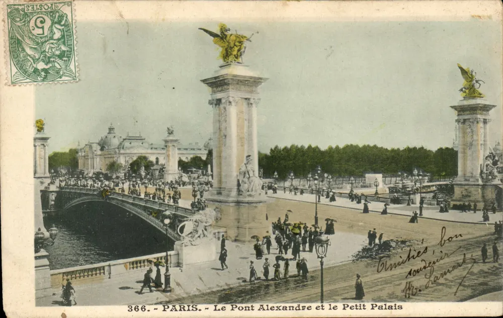 Paris — O Ponte Alexandre III e o Petit Palais — Editor: 366 - Frente