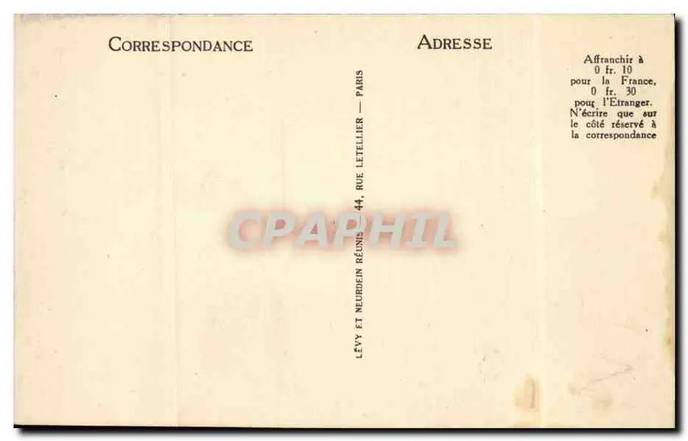 Paris — A Estátua da República — LL — 840 - Verso