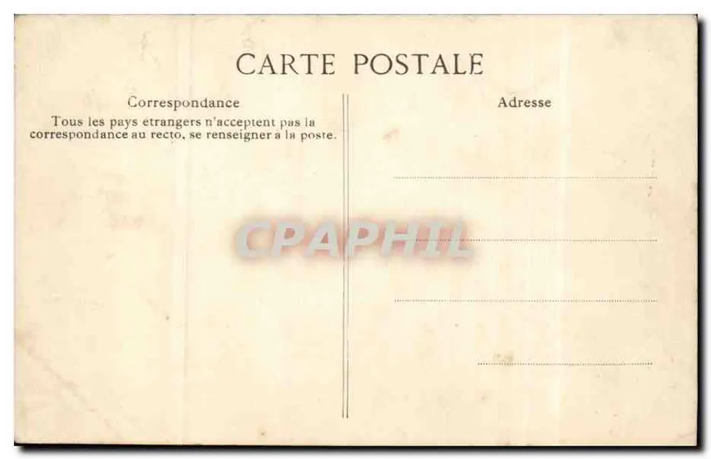 Paris — Bourse de Commerce — E.D. n°4291 - Verso