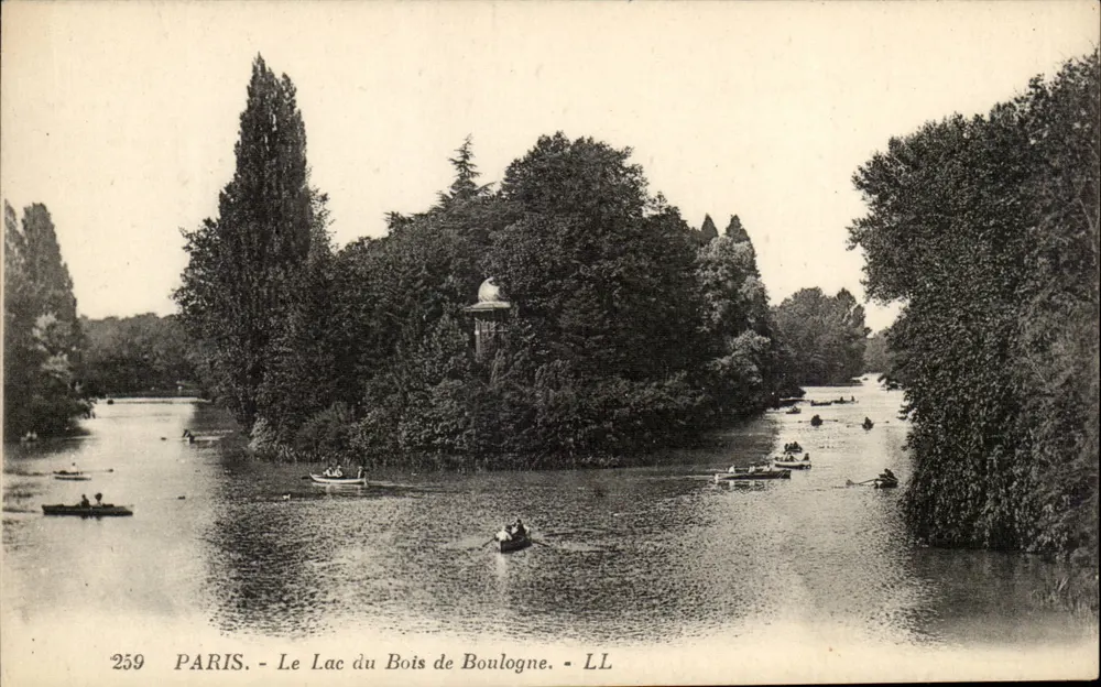 Paris - Der See im Bois de Boulogne - LL - Vorderseite