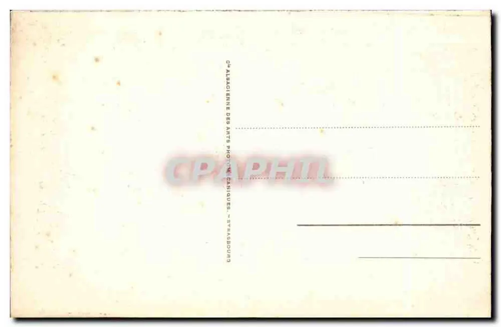 Hagelschloss — ruínas de um castelo na floresta — editor Albaclienne des Arts Photographiques, Strasbourg, n° 44 - Verso
