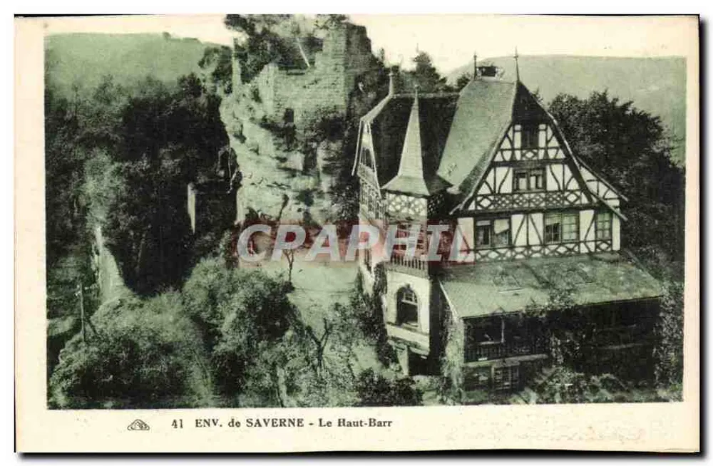 Le Haut-Barr — Env. de Saverne — Castelo de estilo alsaciano - Frente