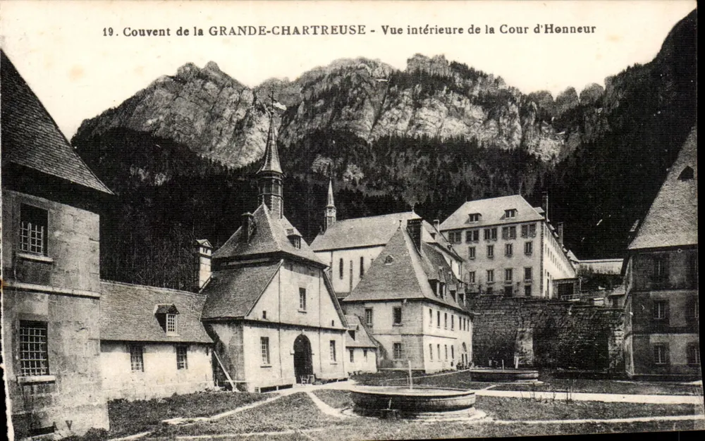 Abtei Grande-Chartreuse — Innenansicht der Cour d'Honneur — Verlag: , n° 19 - Vorderseite