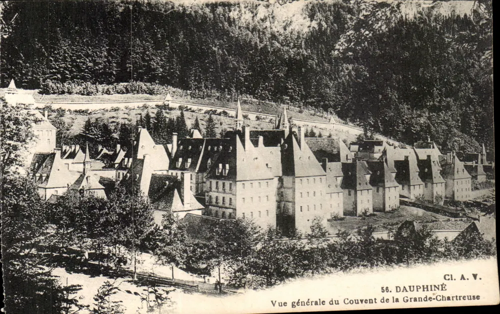 Allgemeiner Blick auf das Kloster Grande-Chartreuse — CI. A. V. n° 56 DAUPHINÉ - Vorderseite