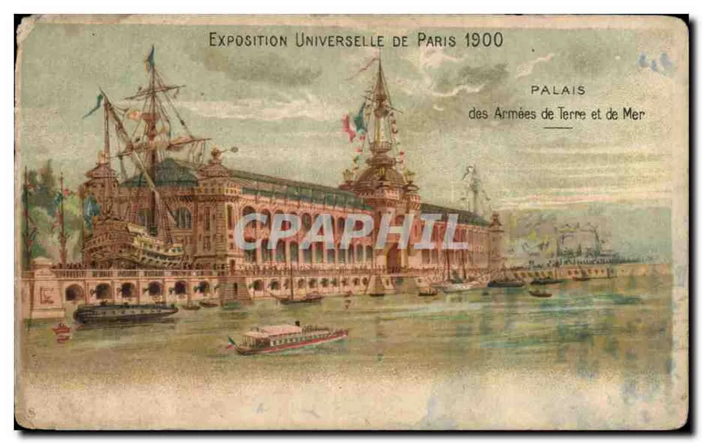 Weltausstellung Paris 1900 — Palast der Land- und Seestreitkräfte — Verlag unbekannt - Vorderseite