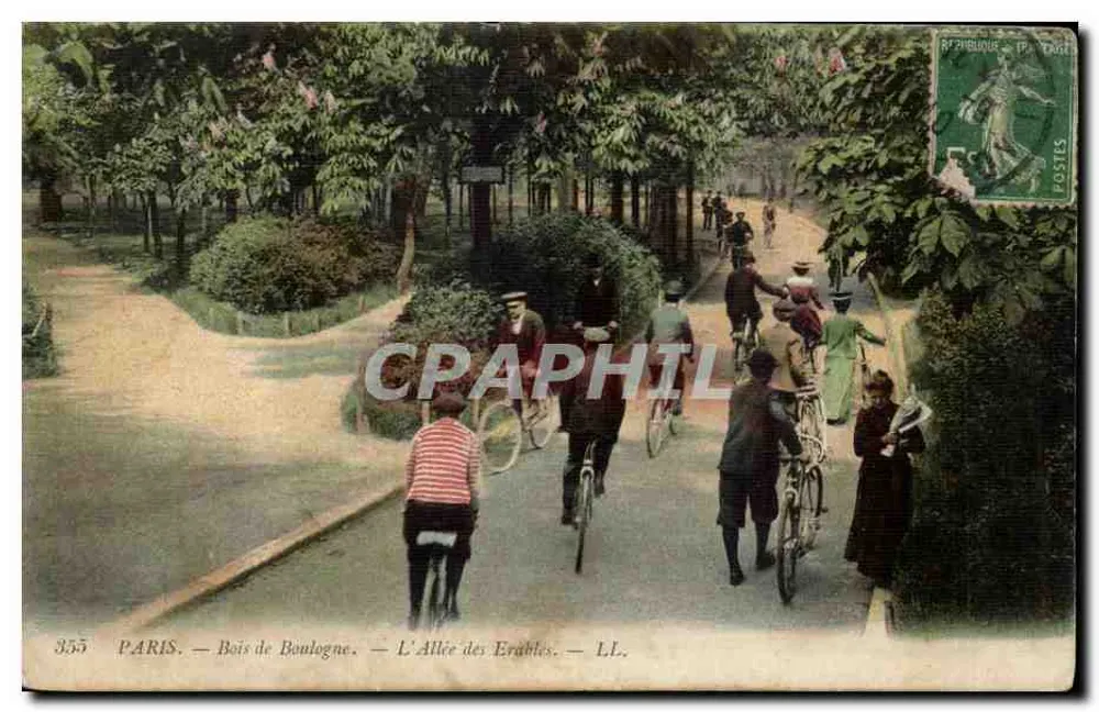 Paris — Bois de Boulogne — Die Kirschlorbeerallee — LL. - Vorderseite