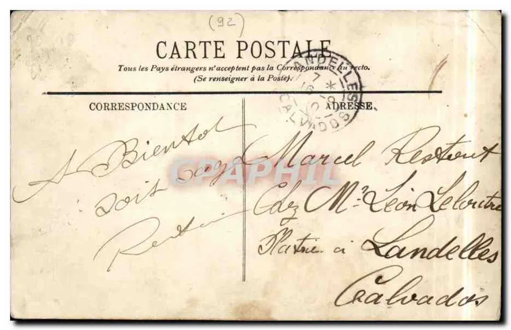 Paris — Bois de Boulogne — Die Kirschlorbeerallee — LL. - Rückseite