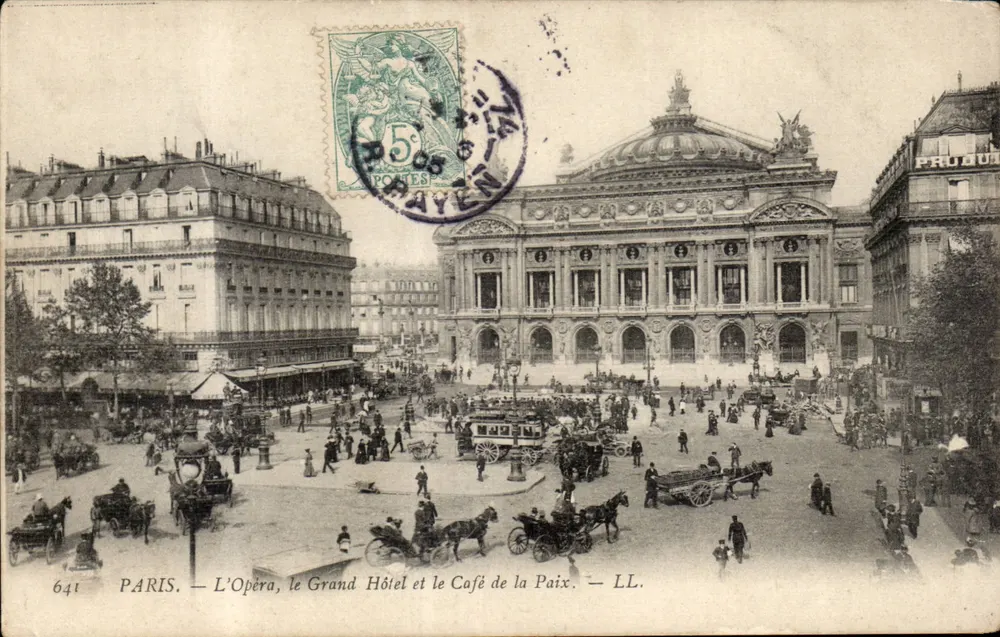 PARIS — Das Opernhaus, das Grand Hotel und das Café de la Paix — LL. n°641 - Vorderseite
