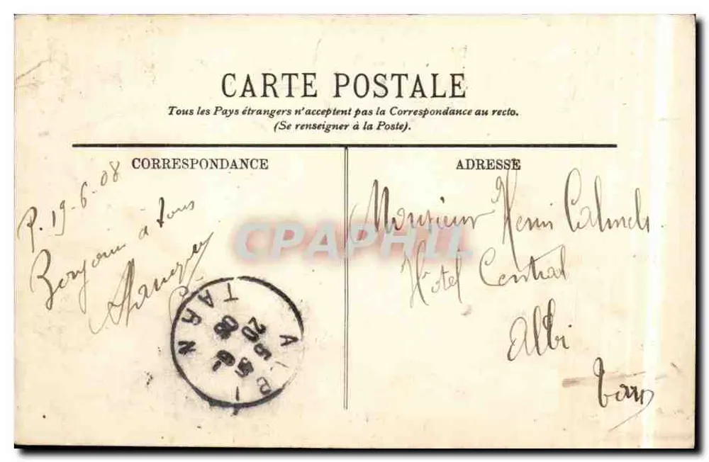 Paris — O Boulevard Montmartre — LL. — Editor Janiaud, n°815 - Verso