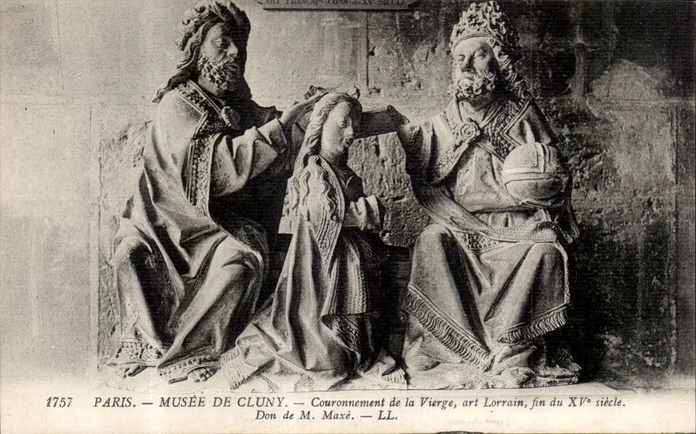 Krönung der Jungfrau — lorrainer Kunst, Ende des 15. Jahrhunderts — Musée de Cluny, Paris - Vorderseite