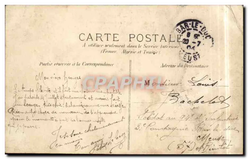 Prefeitura do XIVº Arrondissement — Paris — editor desconhecido, n° 276 - Verso
