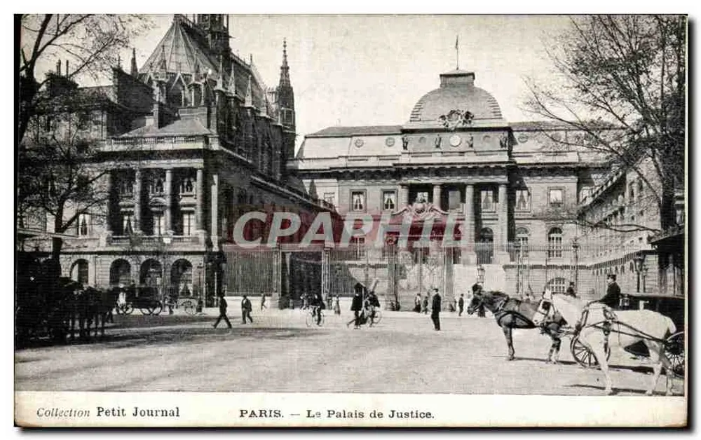 Paris — O Palácio da Justiça — Coleção Petit Journal - Frente