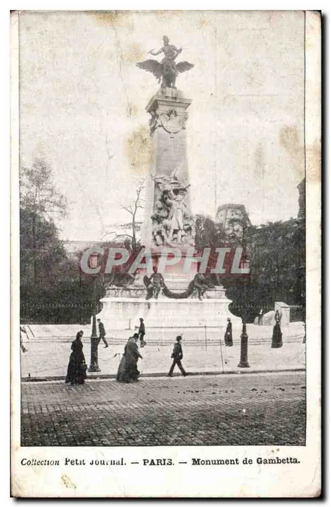 Monument de Gambetta — Paris — Coleção Petit Journal - Frente