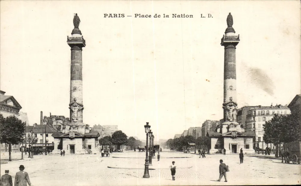 पेरिस — नेशन प्लेस — एल.डी. - आगे