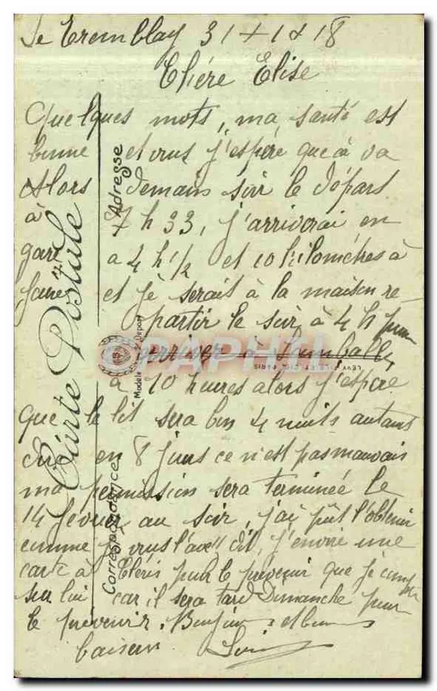 Paris — Catedral de Notre-Dame — LL. — n° 127 - Verso